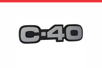 Imagem do produto Emblema “C-40” Cinza para Chevrolet C-40 – Cod. 5212